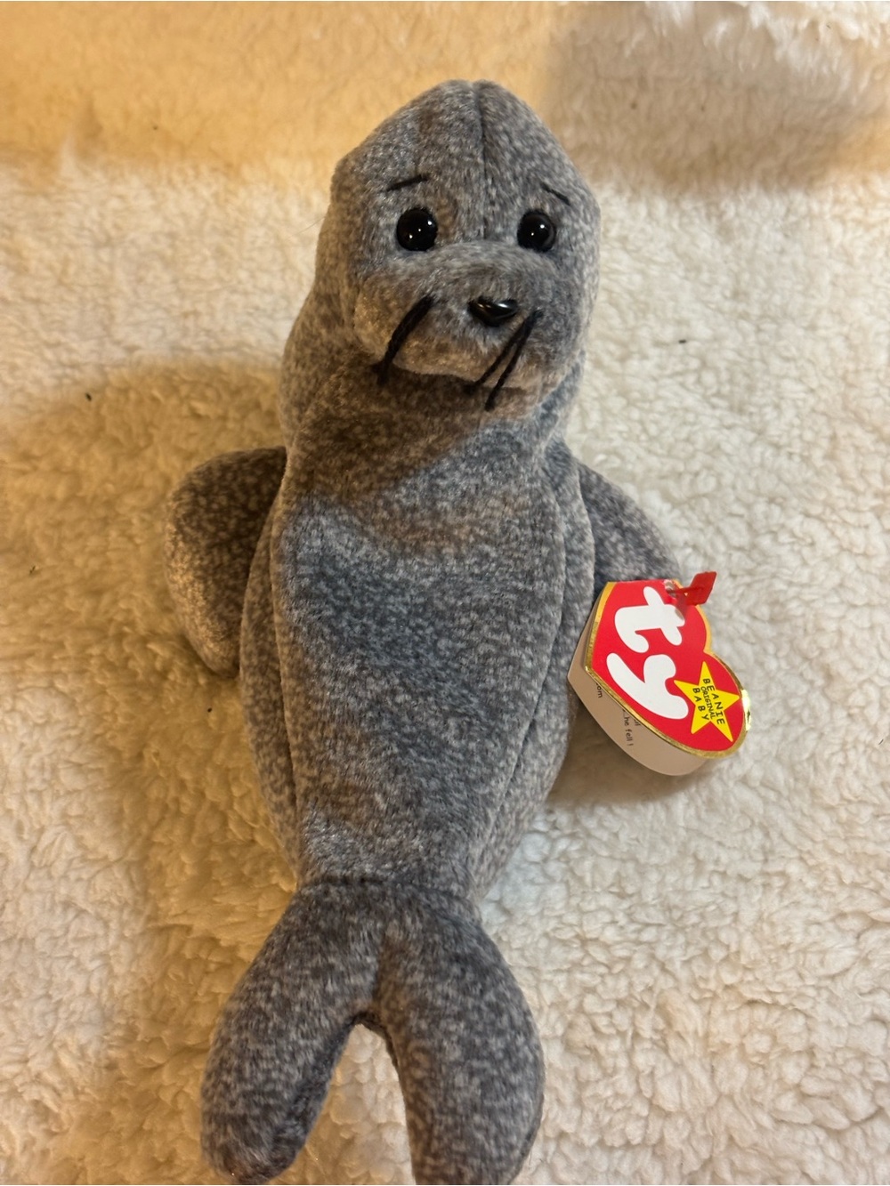 Ty Beanie Baby Slippery the Seal 1998/1999 Retired Plush Vintage Mint with Tags